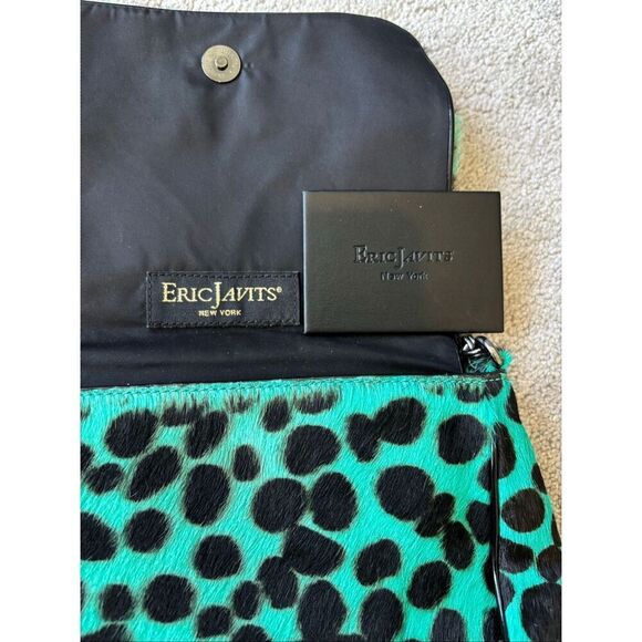 Rare⭐️ Eric Javits Calf hair leopard handbag, $475 - Picture 7 of 13